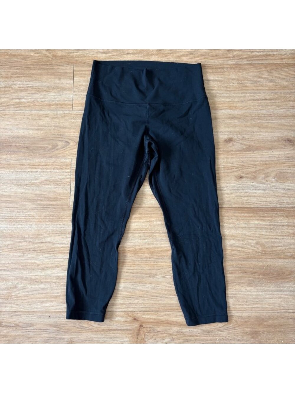 Lululemon Athletic Align High Rise Crop Yoga Pants 23” Black Women’s Size 10